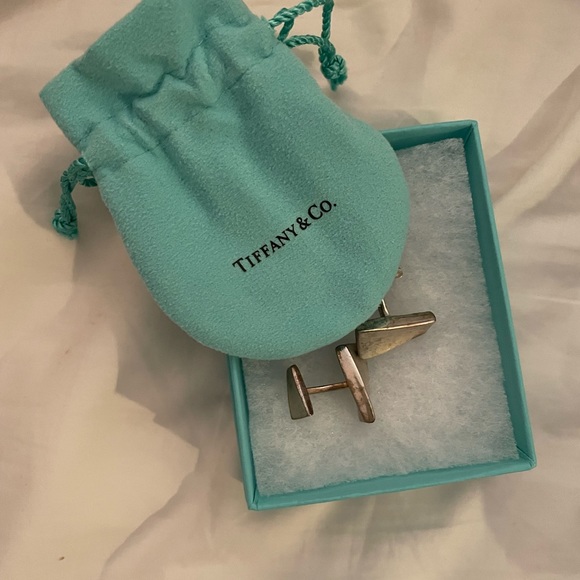 Tiffany Sterling a silver cuff links